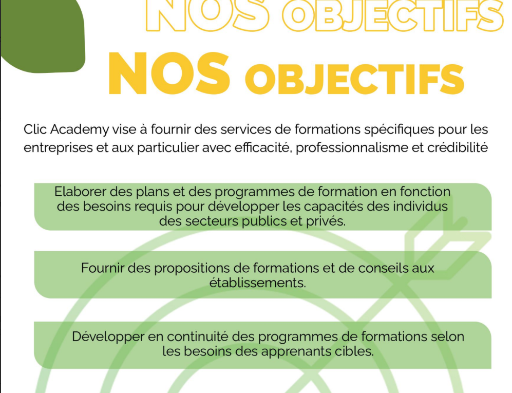 Nos objectifs CLIC Academy